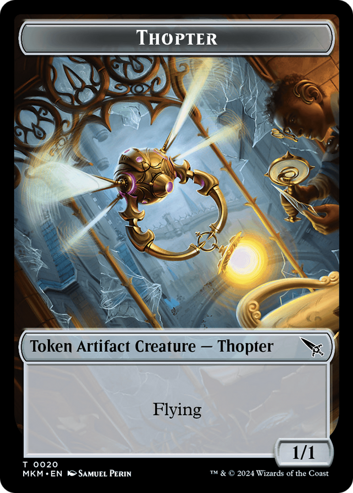 Thopter // Treasure Double-Sided Token [Murders at Karlov Manor Commander Tokens] 