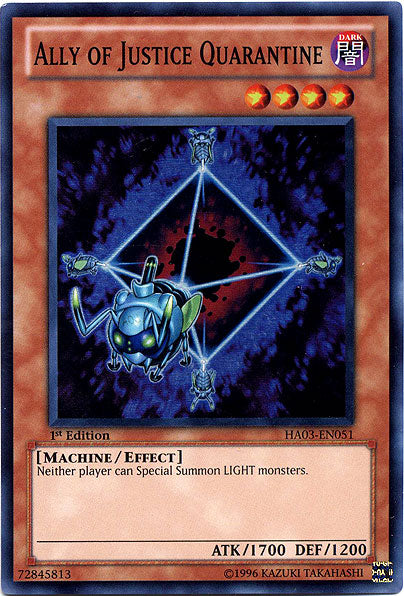 Ally of Justice Quarantine [HA03-EN051] Super Rare 