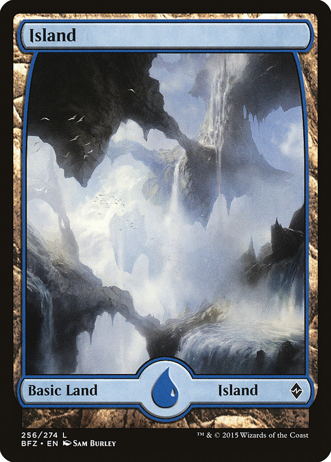 Island (256) (Full Art) [Battle for Zendikar] 