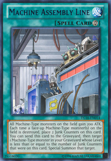 Machine Assembly Line (Blue) [DL16-EN014] Rare 