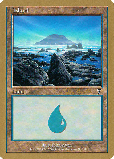 Island (ab334) (Alex Borteh) [World Championship Decks 2001] 