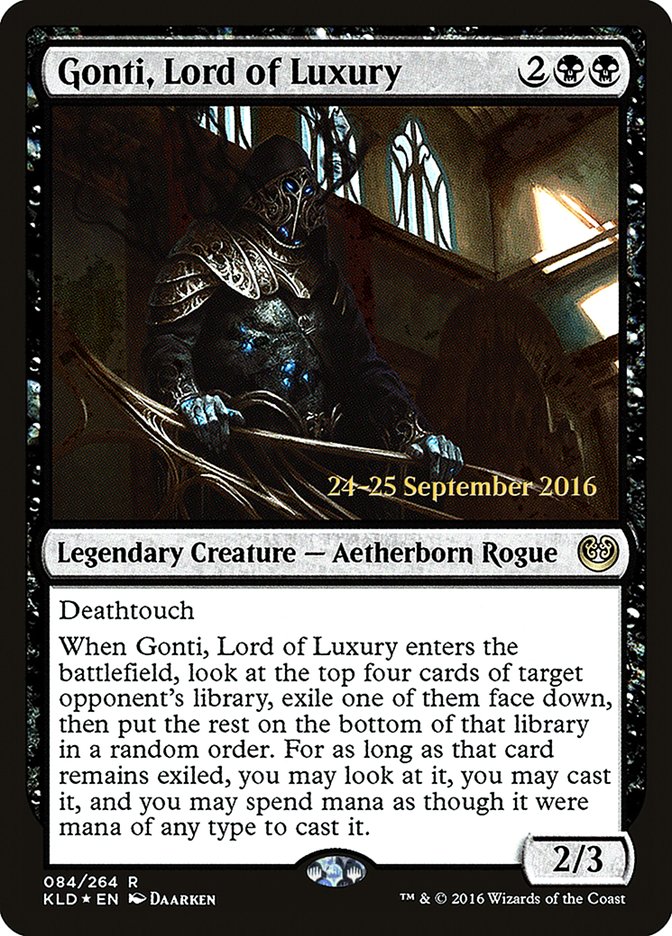 Gonti, Lord of Luxury [Kaladesh Prerelease Promos] 