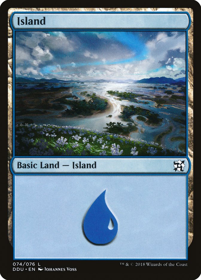 Island (74) [Duel Decks: Elves vs. Inventors] 