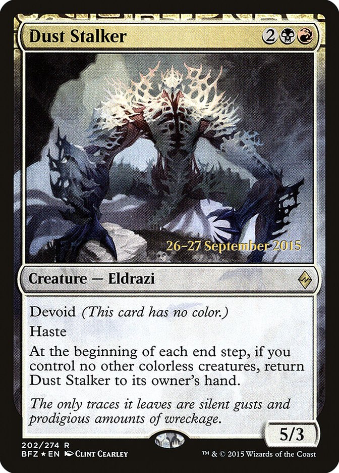 Dust Stalker [Battle for Zendikar Prerelease Promos] 