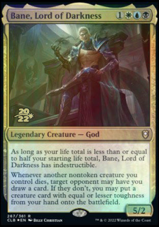 Bane, Lord of Darkness [Commander Legends: Battle for Baldur's Gate Prerelease Promos] 