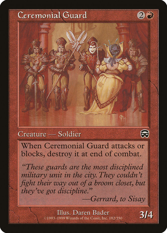 Ceremonial Guard [Mercadian Masques] 