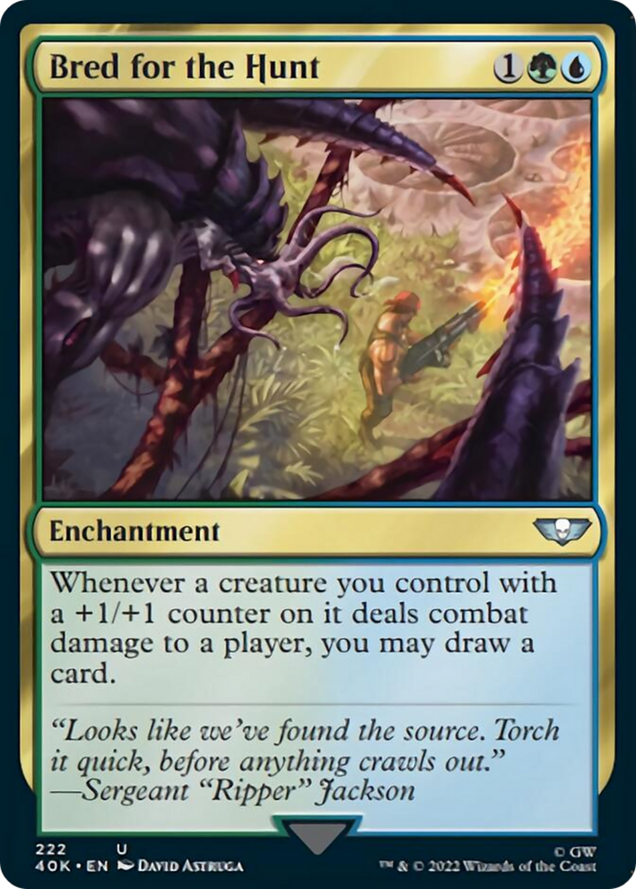 Bred for the Hunt (Surge Foil) [Warhammer 40,000] 