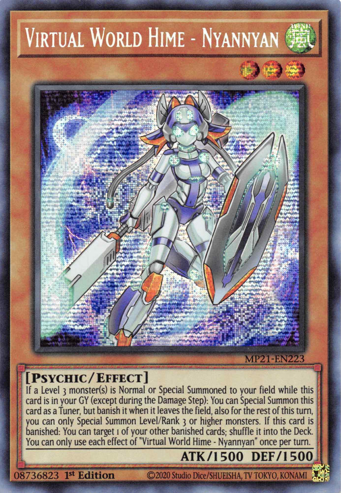 Virtual World Hime - Nyannyan [MP21-EN223] Prismatic Secret Rare 