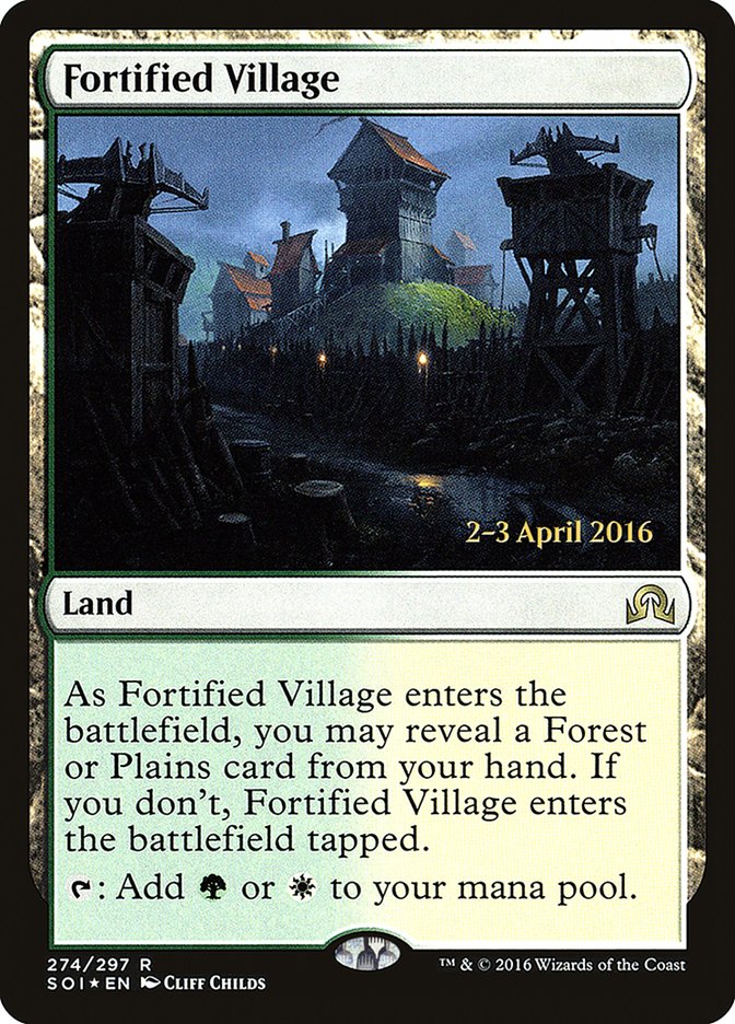 Fortified Village [Shadows over Innistrad Prerelease Promos] 