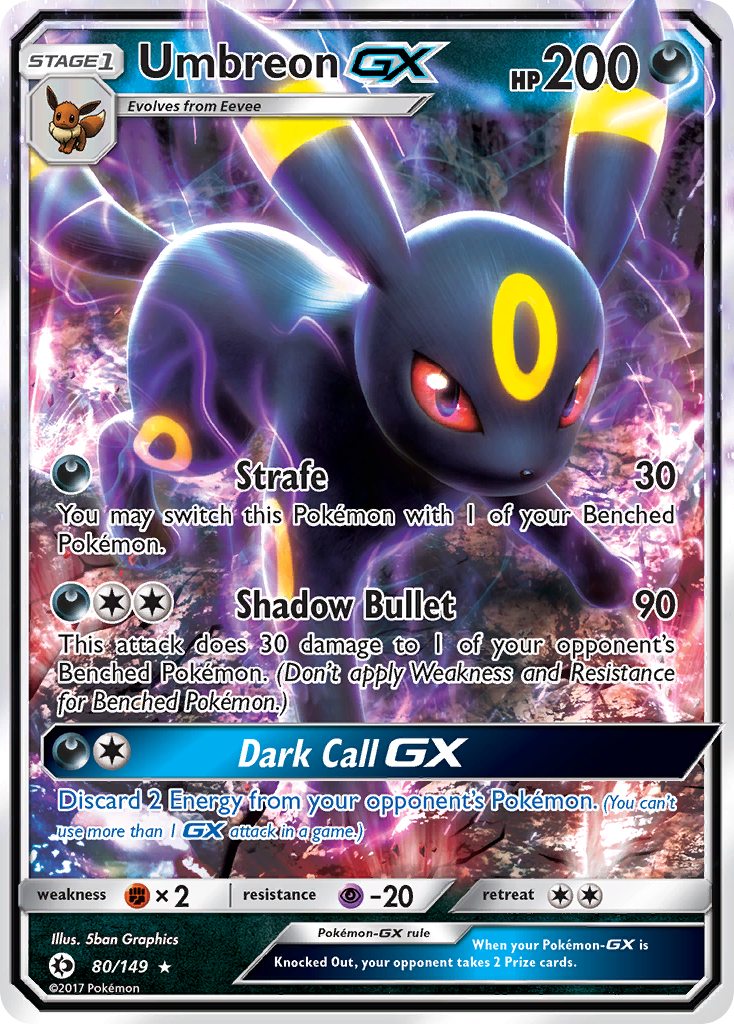 Umbreon GX (80/149) [Sun & Moon: Base Set]