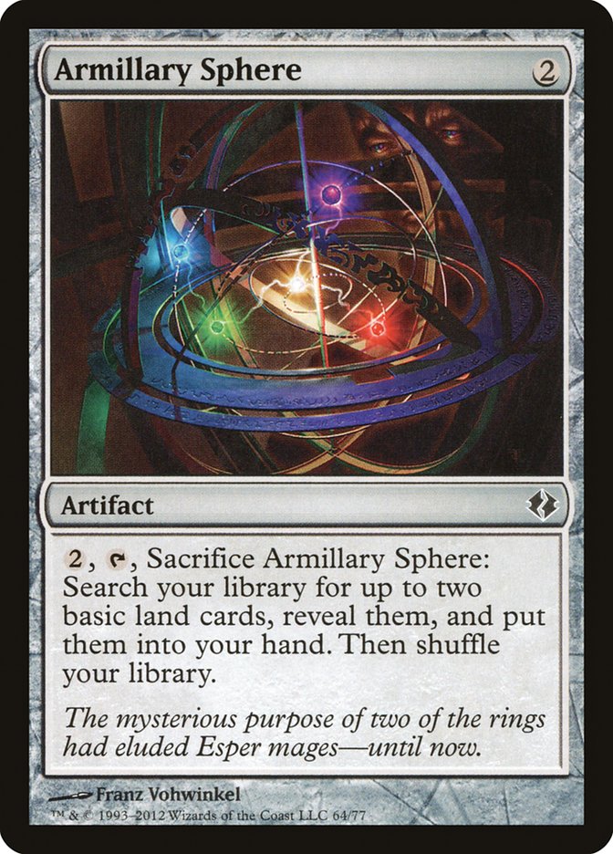 Armillary Sphere [Duel Decks: Venser vs. Koth] 