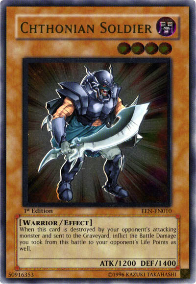 Chthonian Soldier [EEN-EN010] Ultimate Rare 