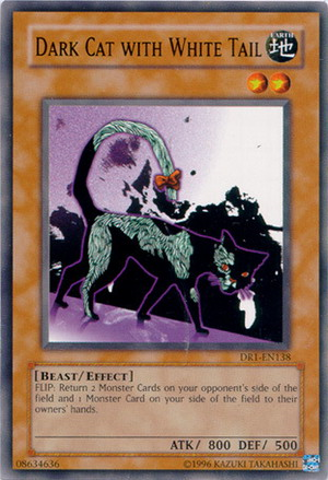 Dark Cat with White Tail [DR1-EN138] Common 