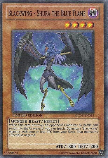 Blackwing - Shura the Blue Flame [GLD3-EN025] Common 