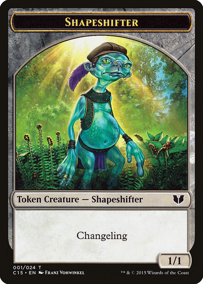 Elemental Shaman // Shapeshifter Double-Sided Token [Commander 2015 Tokens] 