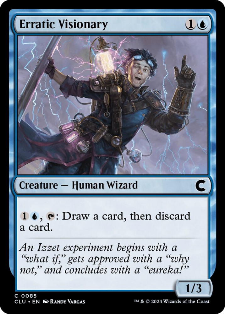 Erratic Visionary [Ravnica: Clue Edition] 