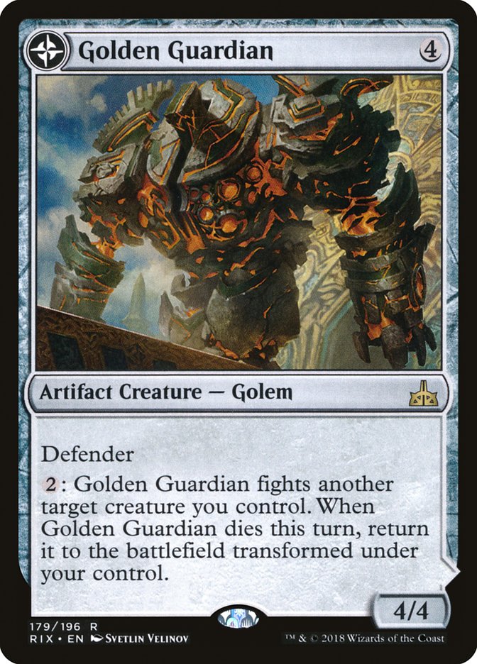 Golden Guardian // Gold-Forge Garrison [Rivals of Ixalan] 