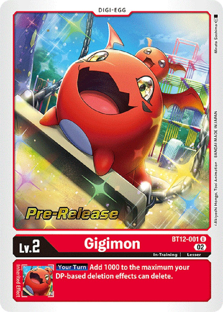 Gigimon [BT12-001] [Across Time Pre-Release Cards]