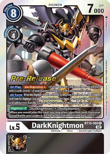 DarkKnightmon [BT10-066] [Xros Encounter Pre-Release Cards] 