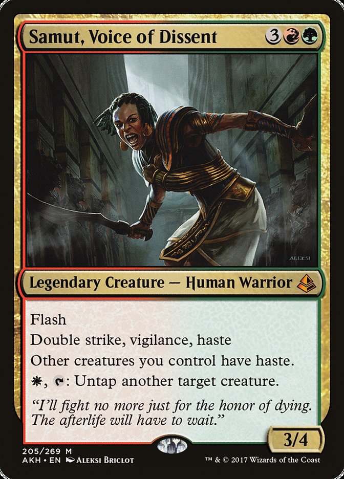 Samut, Voice of Dissent [Amonkhet] 