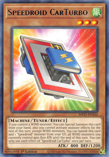 Speedroid CarTurbo [MP21-EN162] Rare 