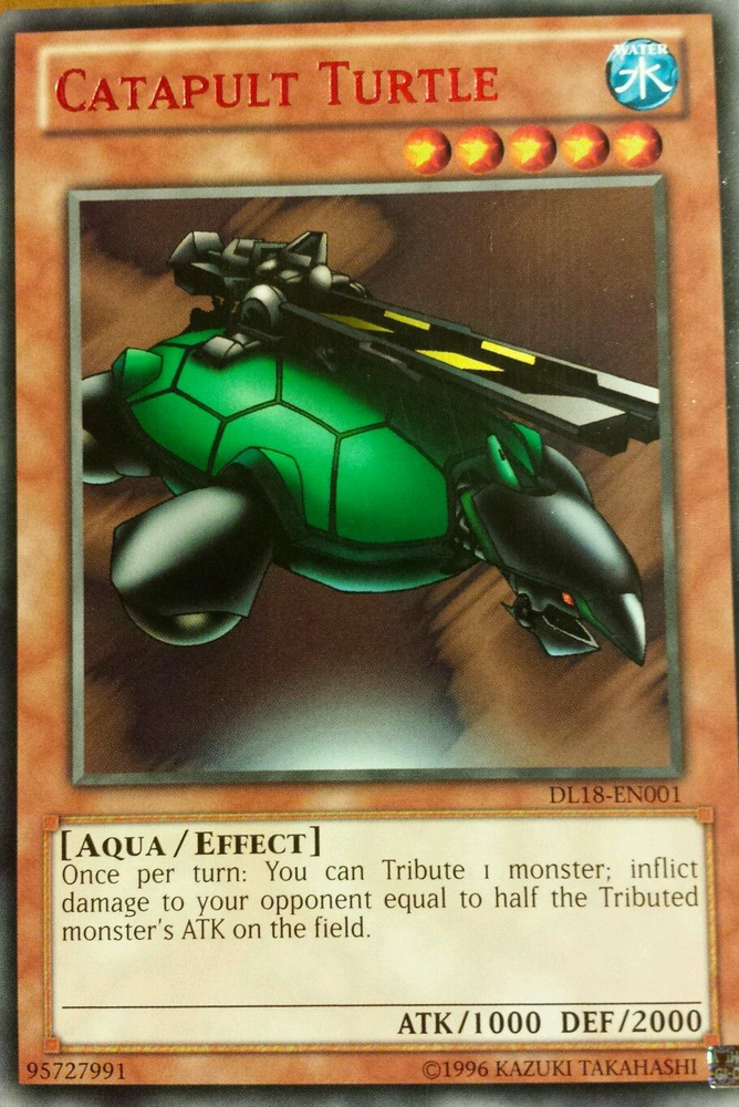 Catapult Turtle (Red) [DL18-EN001] Rare 