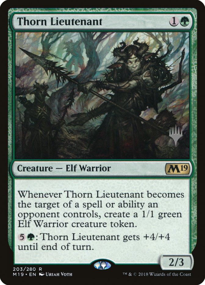 Thorn Lieutenant (Promo Pack) [Core Set 2019 Promos] 