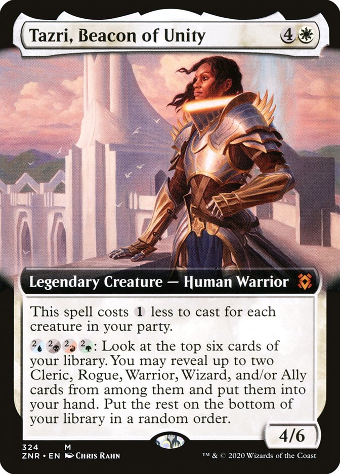 Tazri, Beacon of Unity (Extended Art) [Zendikar Rising] 