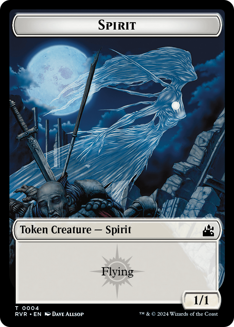 Spirit Token (0004) [Ravnica Remastered Tokens] 