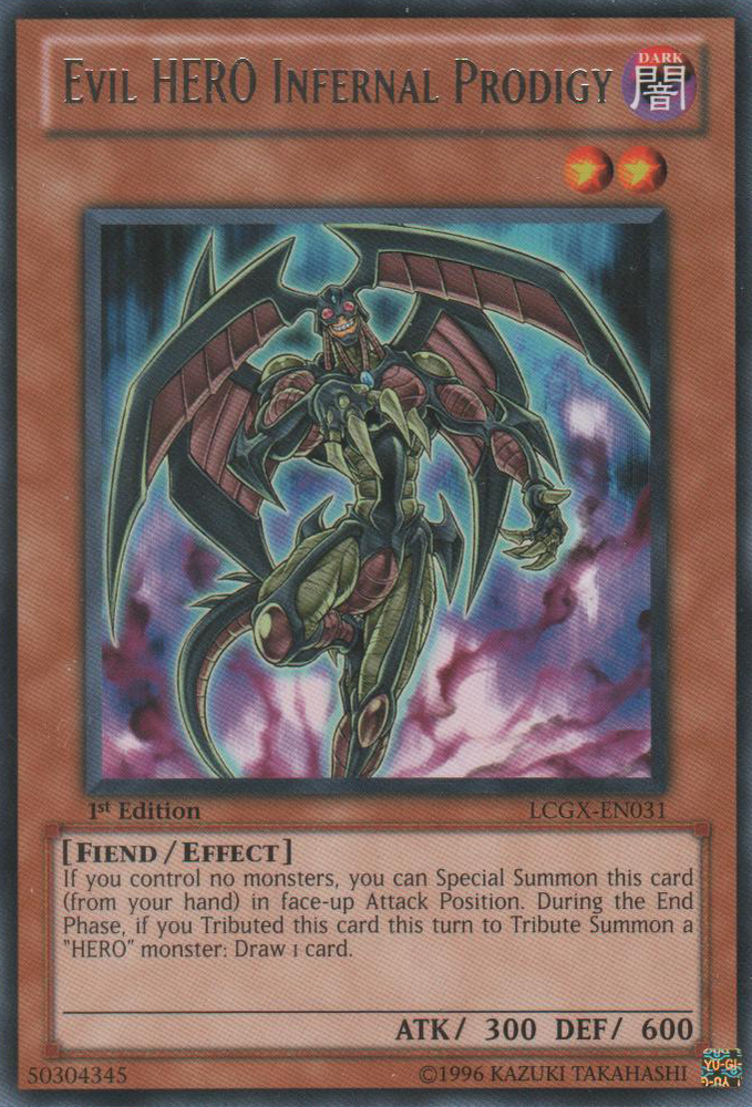Evil HERO Infernal Prodigy [LCGX-EN031] Rare 