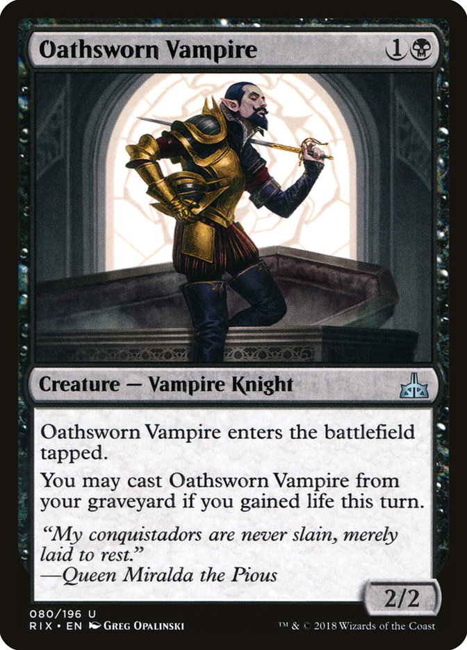 Oathsworn Vampire [Rivals of Ixalan] 