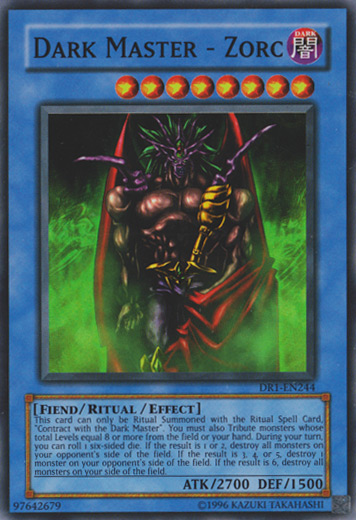 Dark Master - Zorc [DR1-EN244] Super Rare 