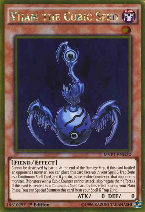 Vijam the Cubic Seed [MVP1-ENG32] Gold Rare 