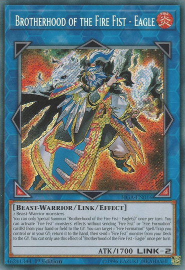 Brotherhood of the Fire Fist - Eagle [FIGA-EN016] Secret Rare 
