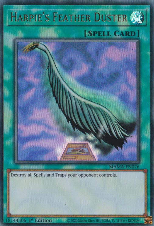 Harpie's Feather Duster [MAMA-EN076] Ultra Rare 