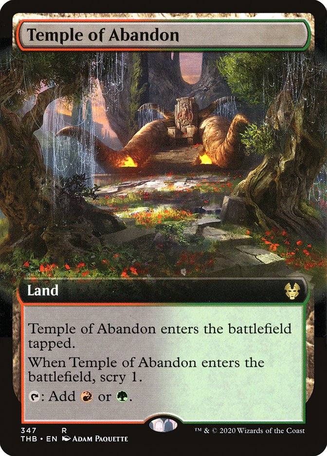 Temple of Abandon (Extended Art) [Theros Beyond Death] 