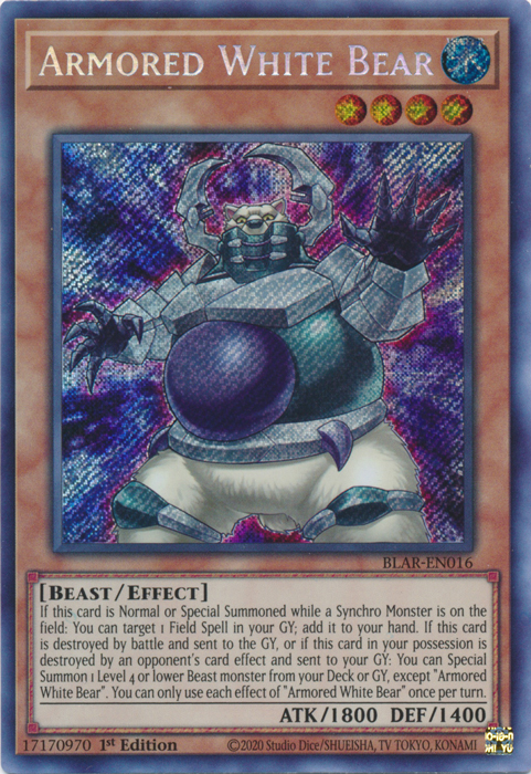 Armored White Bear [BLAR-EN016] Secret Rare 