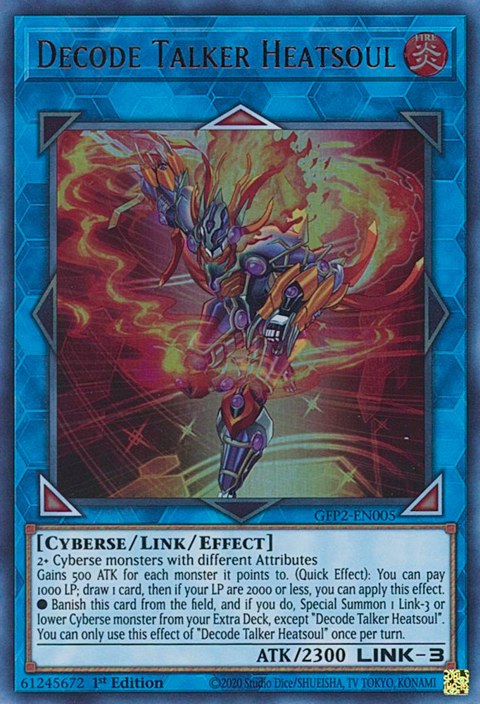 Decode Talker Heatsoul [GFP2-EN005] Ultra Rare 