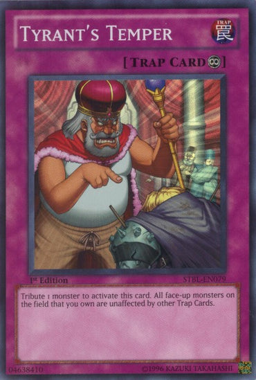 Tyrant's Temper [STBL-EN079] Super Rare 
