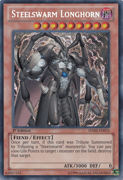 Steelswarm Longhorn [HA06-EN016] Secret Rare 