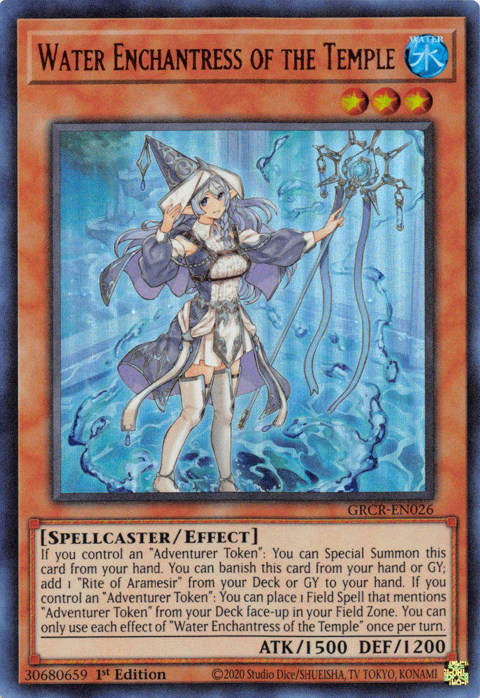 Water Enchantress of the Temple [GRCR-EN026] Ultra Rare 