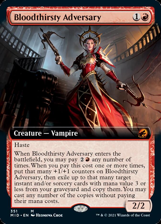 Bloodthirsty Adversary (Extended Art) [Innistrad: Midnight Hunt] 