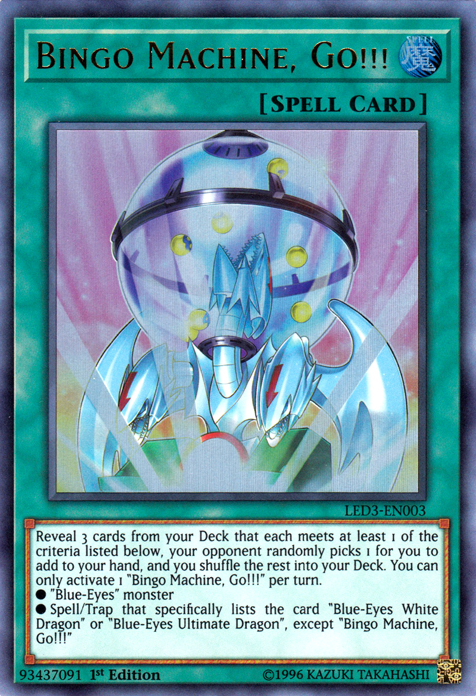 Bingo Machine, Go!!! [LED3-EN003] Ultra Rare 