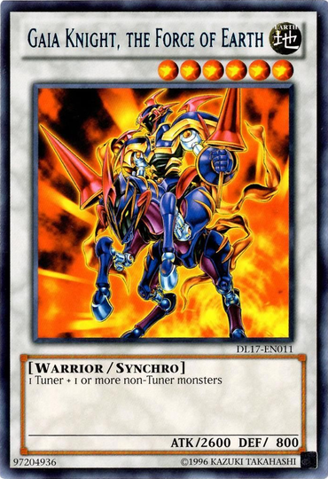 Gaia Knight, the Force of Earth (Blue) [DL17-EN011] Rare 