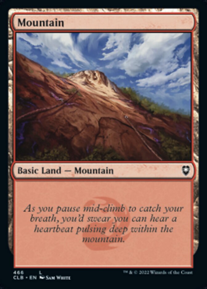 Mountain (466) [Commander Legends: Battle for Baldur's Gate] 