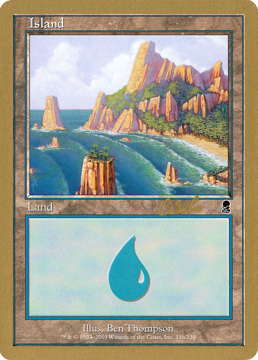 Island (cr336) (Carlos Romao) [World Championship Decks 2002] 