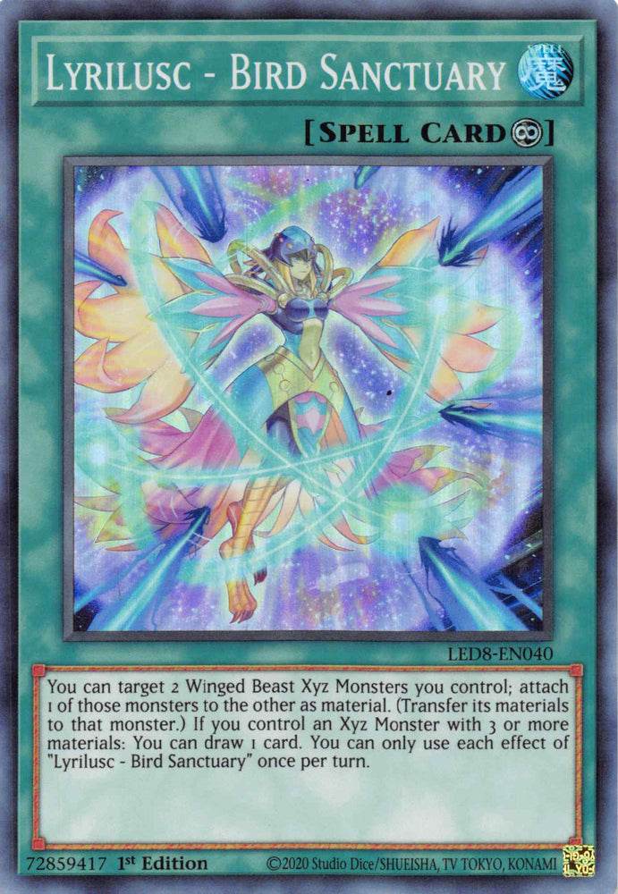 Lyrilusc - Bird Sanctuary [LED8-EN040] Super Rare 