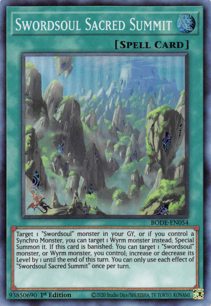 Swordsoul Sacred Summit [BODE-EN054] Super Rare 