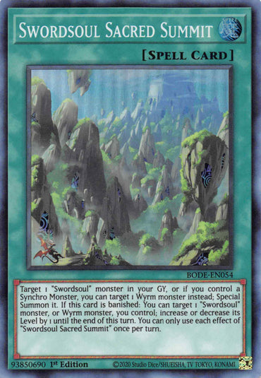 Swordsoul Sacred Summit [BODE-EN054] Super Rare 