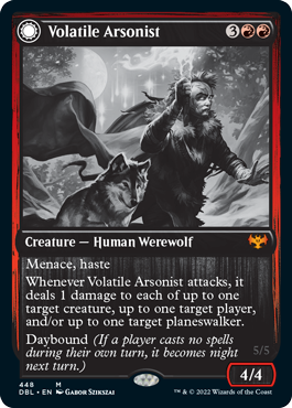 Volatile Arsonist // Dire-Strain Anarchist [Innistrad: Double Feature] 